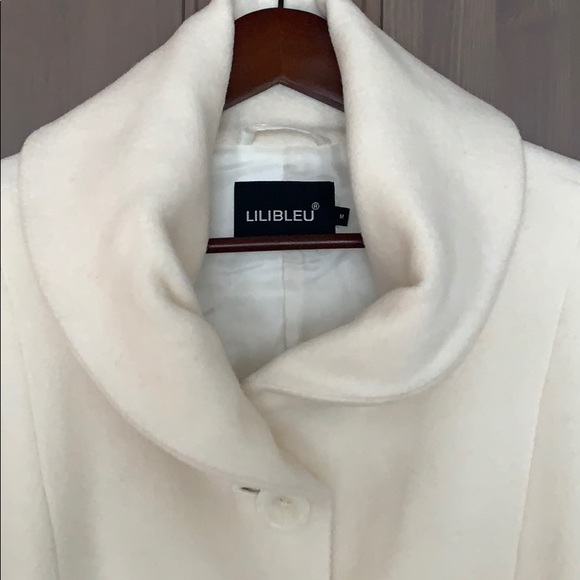 Lilibleu wool blend button down coat - Picture 2 of 13